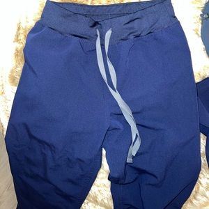 Figs High Waisted Navy Livingston Pants